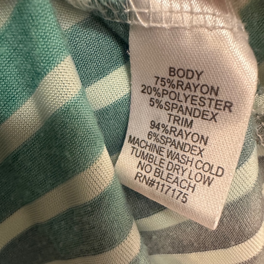 Blue Caribbean Beachwear Striped Hooded Swim Coverup - Picture 3 of 7